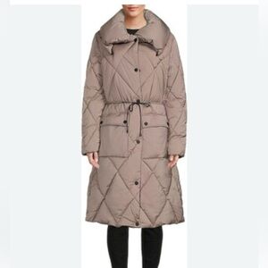 DKNY Pillow Collar Puffer Coat